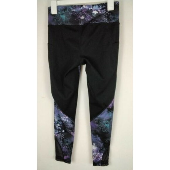 Ideology Athletic Leggings Black Floral Size Small - Picture 4 of 6
